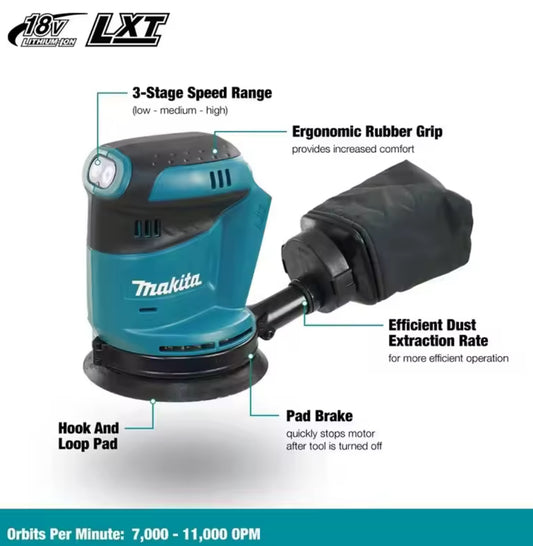 Makita DBO180Z Orbital Sander