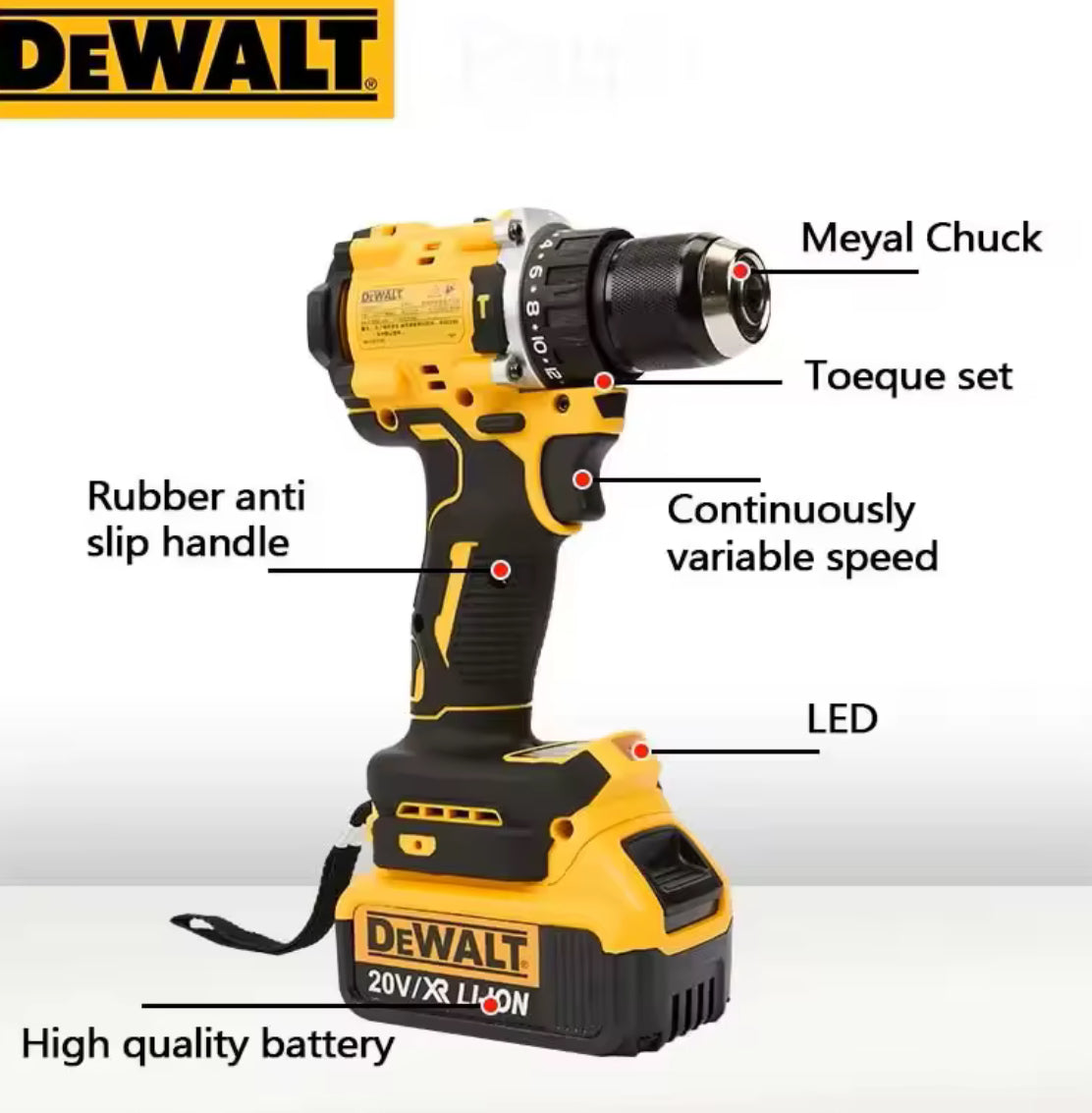 DEWALT Electric Screwdriver DCD805