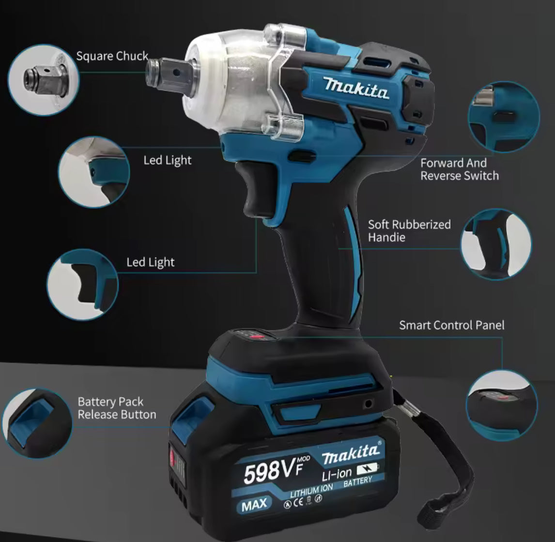 Makita DTW600 Impact Wrench