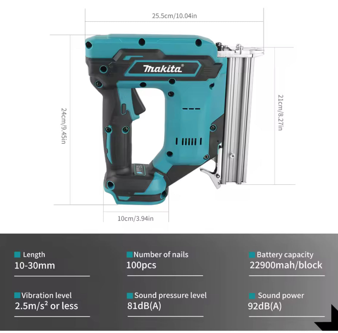 Makita Cordless Nail Gun:10-30mm Nails