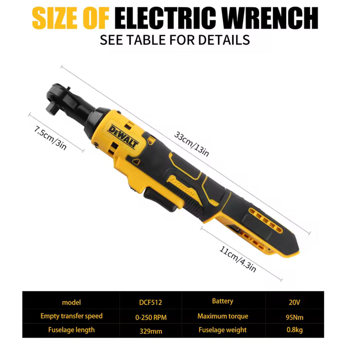 Dewalt right angle wrench