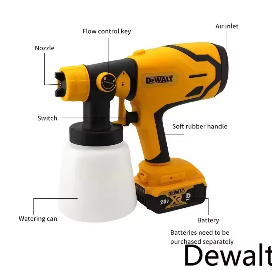 Dewalt 800ML Spray Gun