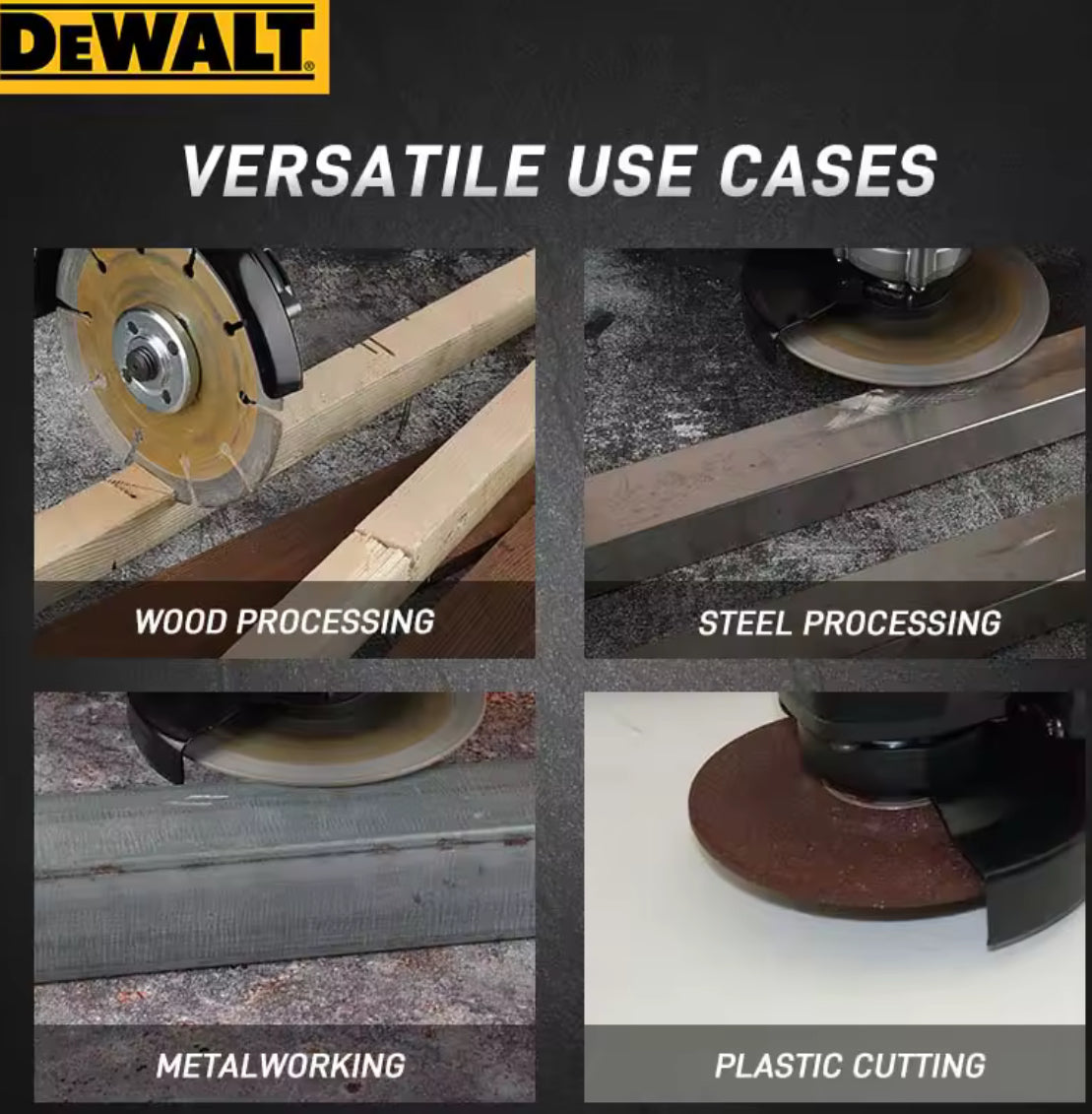 Dewalt DCG414 angle grinder 125mm